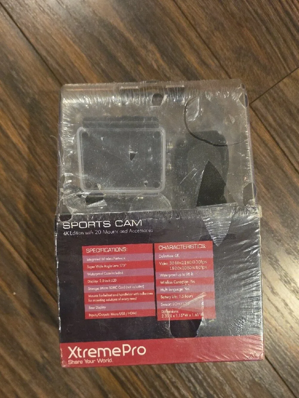 4K Sports Action Camera in Black - 4K HD Edition